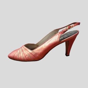 Bally Vintage Iridescent Slingback Heels